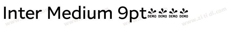 Inter Medium 9pt字体转换
